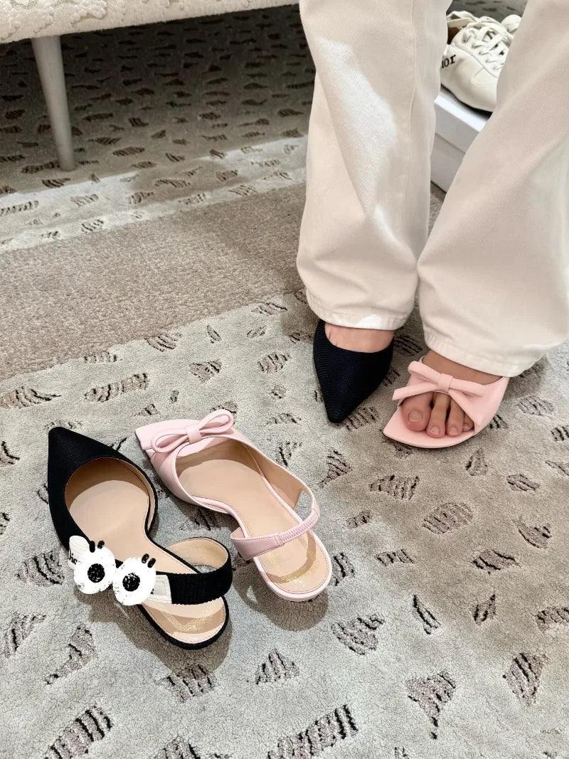 AIERTU  -  Fashion Designer Women's Shoes Elegant French High Heeled Sandals for Woman Exquisite Round Head Casual Shoes Sandalias De Mujer Aiertu
