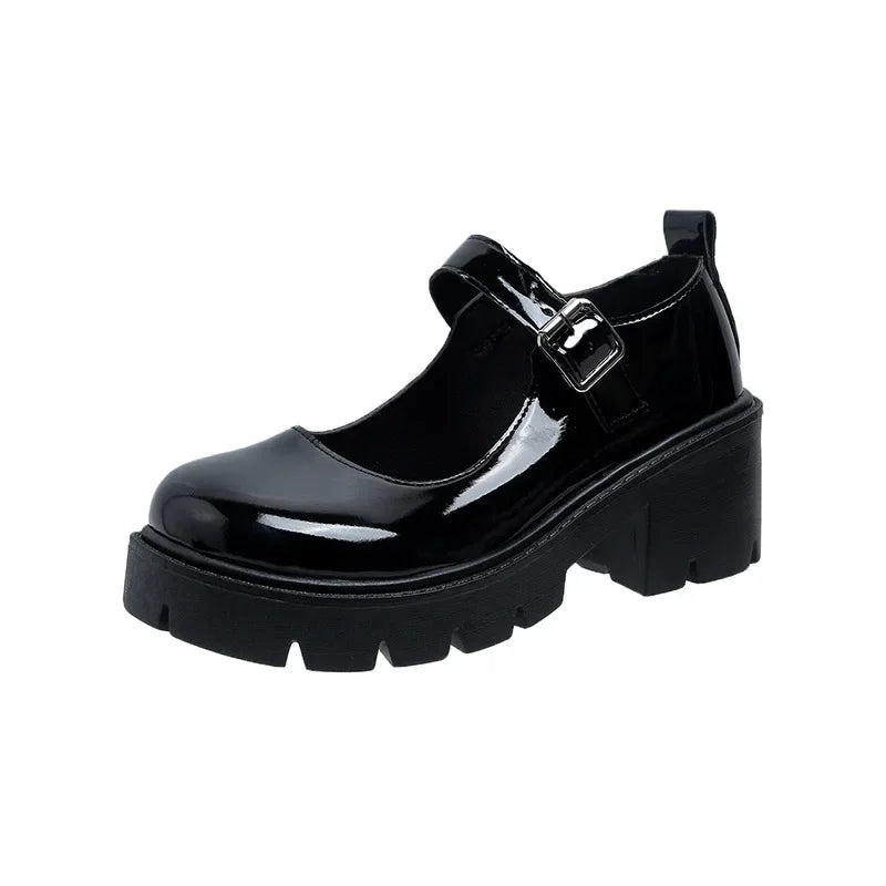 Aiertu Shoes Platform Shoes Heels  Women Japanese Style Vintage Pumps for Women College Student Women's Shoes Aiertu