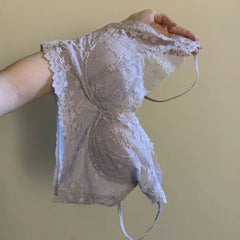 AIERTU  -  New French Lace Back Beauty Bra Wireless Support Brassiere Gather Small Chest Women Elegant Lace Comfort Underwear Aiertu