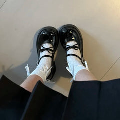 Aiertu Back  to school Platform High Heel Women Mary Jane Shoes Fashion Shallow Butterfly-knot Spring Autumn Ladies Dancing Party Prom Shoes Aiertu