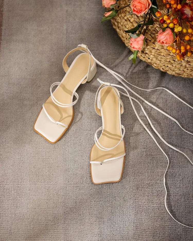 Aiertu  Summer Women Shoes Sexy High Heel Women Sandals Straps Chunky Heel Shoes for Women Fashion sandalias Aiertu