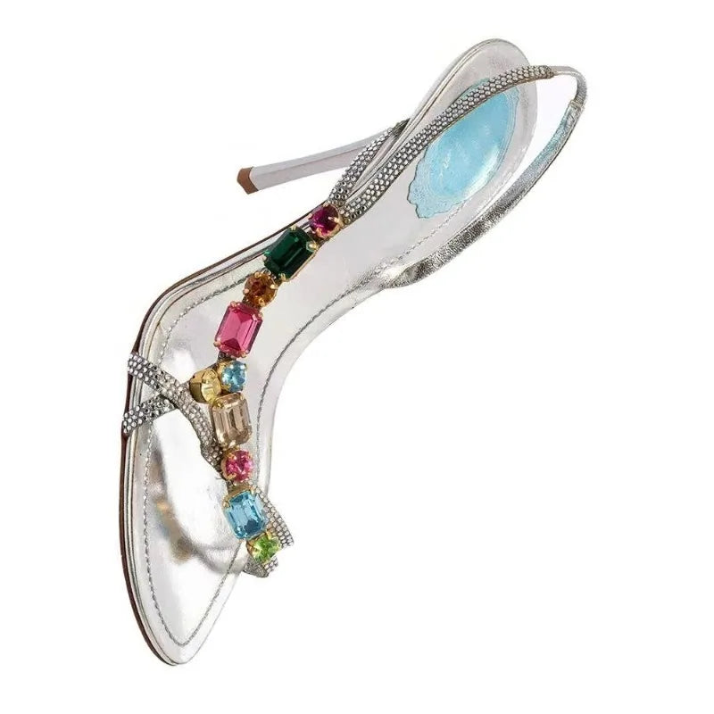 AIERTU  -  Luxury Womens Shoes Exquisite Rhinestone High Heeled Sandals for Woman Fashion Model Casual Shoes Designer Shoes Sandalias Mujer Aiertu