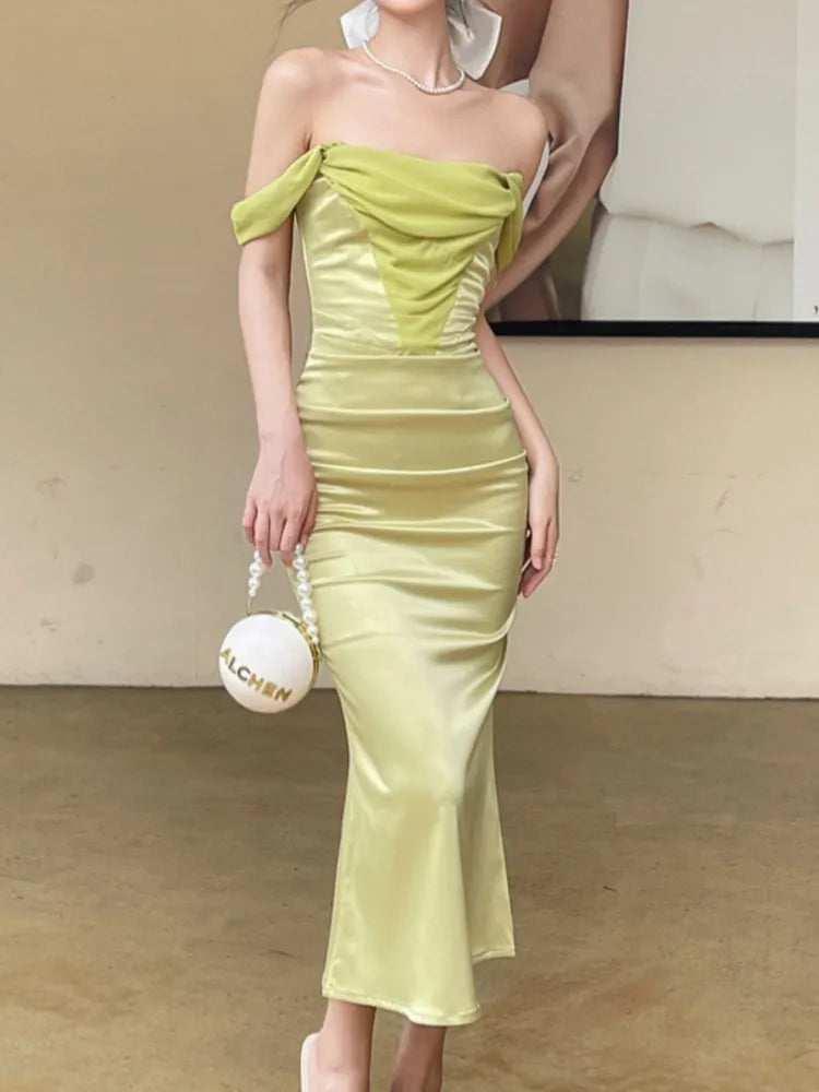 Aiertu Sexy Women Summer Bodycon Slim Party Dress Vintage Sleeveless Elegant One Pieces Prom Long Robe Female Fashion Vestidos Mujers Aiertu