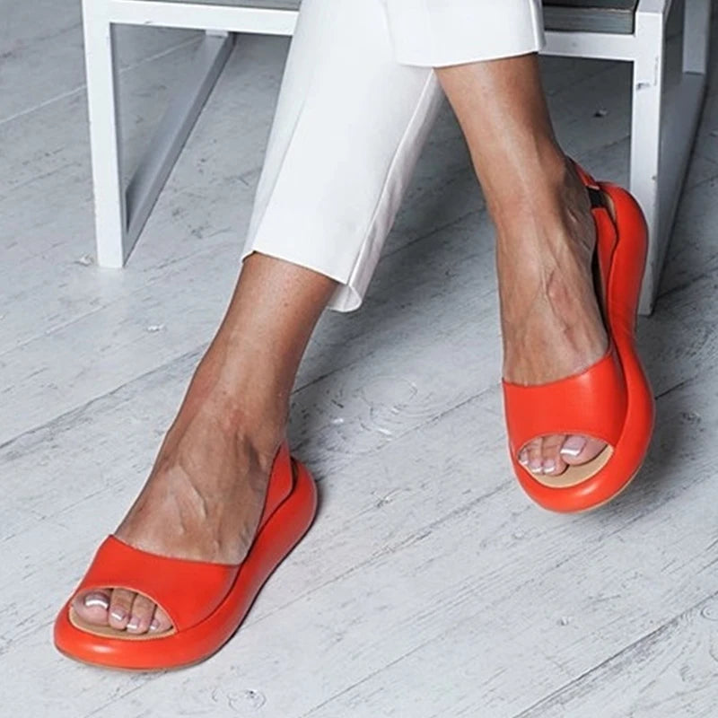 Aiertu Ladies Sandals 2024 Summer comfort Sandals Fashion closed Toe Fish Mouth plus Size platform Sexy Women Sandals Aiertu