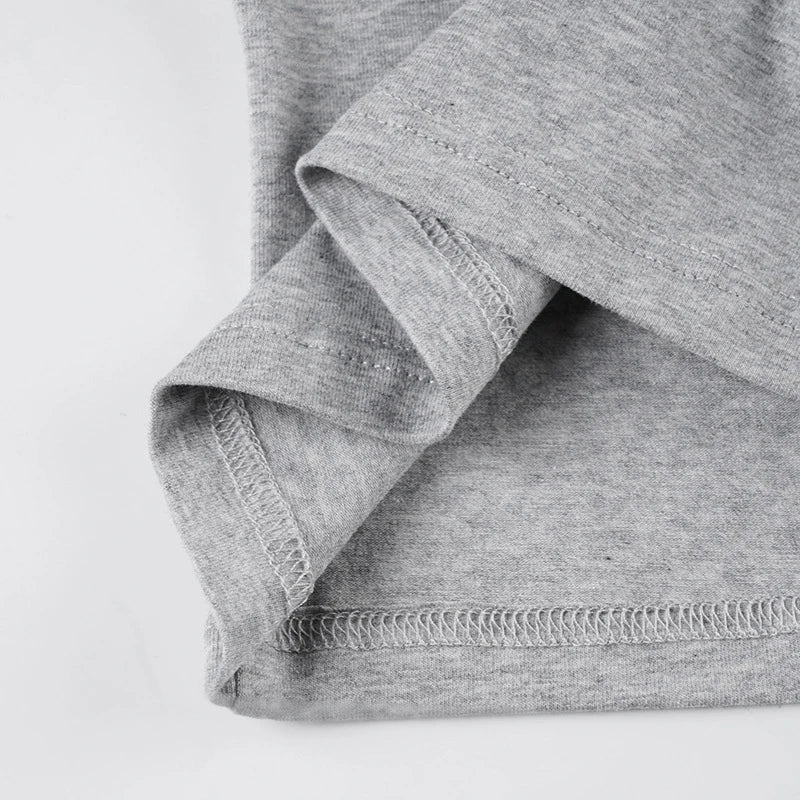AIERTU - Casual Simple Long Sleeve Round Collar Solid Streetwear Women T-shirts Loose Early Autumn Basic Club Tops Clothing  Aiertu