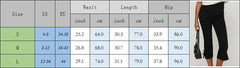 AIERTU  -  Women's Casual Bow Cropped Pants Elasticated Waist Temperament Slit Flared Pants Aiertu