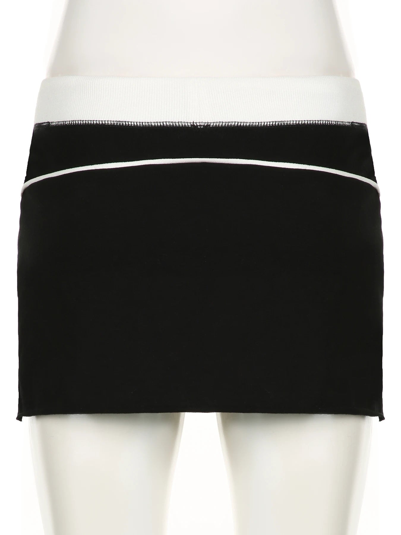 Aiertu Sporty Activewear Patchwork A-Line Skirts Preppy Style Casual Slim Low-Waisted Super Mini Skirts Women Summer Fashion Aiertu