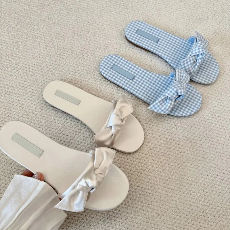 AIERTU  -  Summer New Women Shoes Exquisite French Style Flat Slippers for Woman Fashion Vacation Casual Shoes Designer Shoes Zapatos Mujer Aiertu
