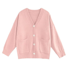 AIERTU  -  Girly Knitted Sweater Cardigan Long-sleeved Jacket College Style Autumn and Winter Sweater Women Aiertu