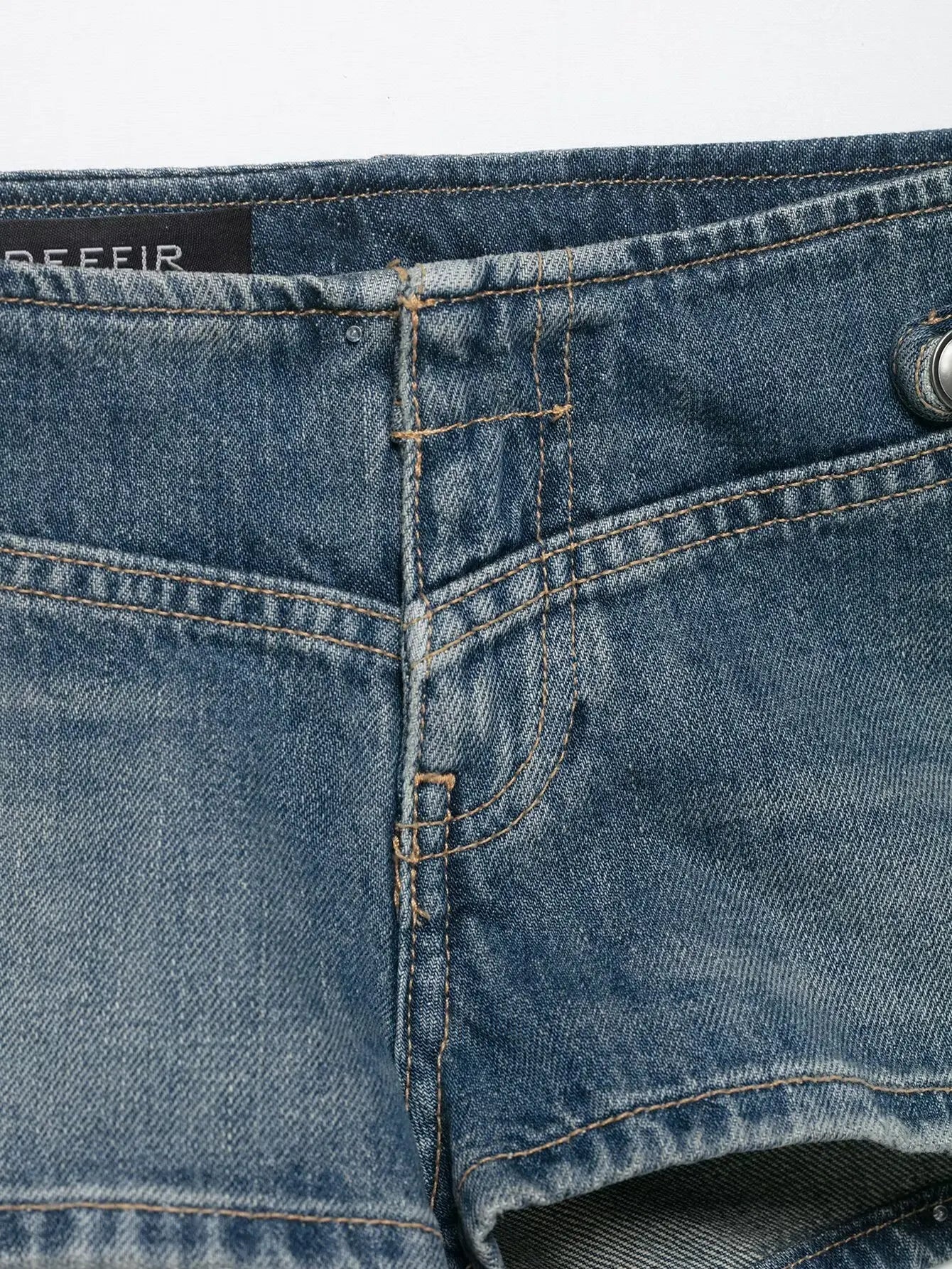 AIERTU  -  Low Waist Mini Denim Shorts Women's American Style Retro Wash Casual A-Line Hot Pants Summer Street Trend Sexy Girl Aiertu