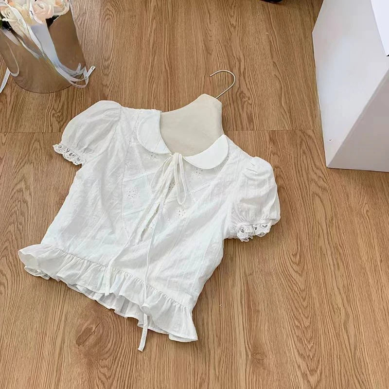 Aiertu 2024 Summer Slim Sweet Elegant 2 Piece Set Women Evening Party Y2k Crop Top + Office Lady Causal Mini Skirt Korean Fashion Aiertu