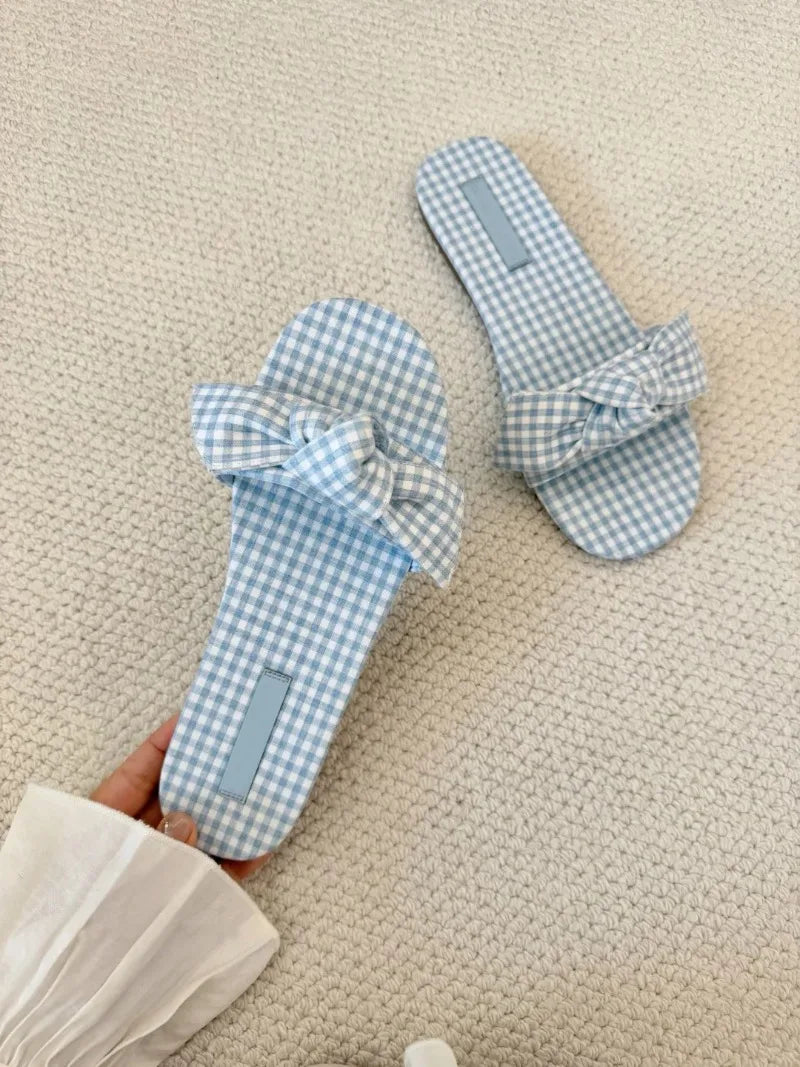 AIERTU  -  Summer New Women Shoes Exquisite French Style Flat Slippers for Woman Fashion Vacation Casual Shoes Designer Shoes Zapatos Mujer Aiertu