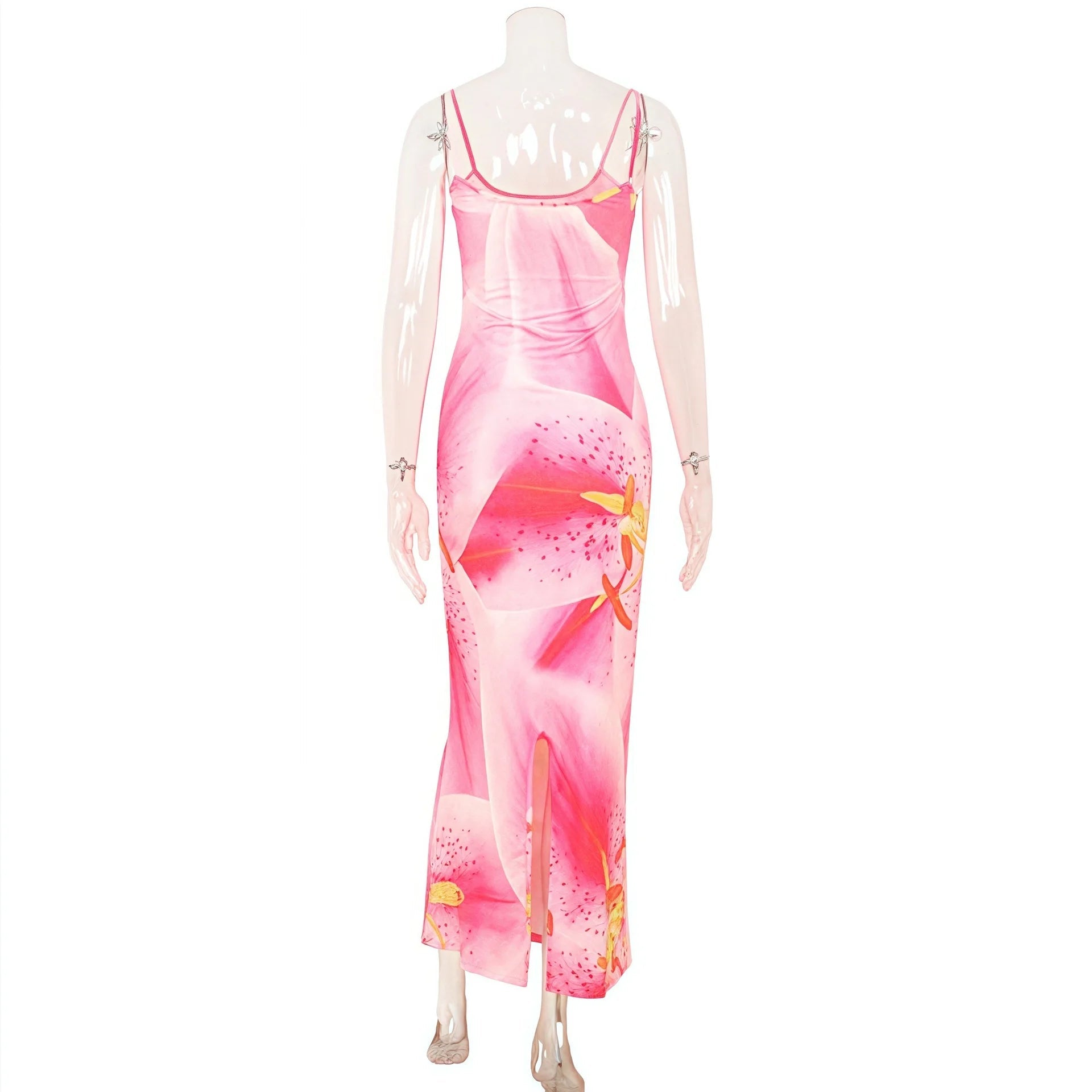 AIERTU  -  New Women's One Shoulder Sleeveless Slim Dress, Silver Square Buckle Strap Fashion Sexy Bodycon Midi Dress For Daily Party Aiertu