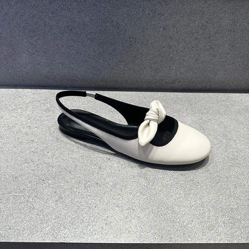 AIERTU  -  New Women's Shoes Exquisite French Flat Bottom Sandals for Woman Fashion Round Head Casual Shoes Designer Shoes Sandalias Mujer Aiertu