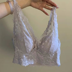AIERTU  -  New French Lace Back Beauty Bra Wireless Support Brassiere Gather Small Chest Women Elegant Lace Comfort Underwear Aiertu
