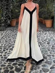 Aiertu Beach Style Holiday Vacation Slip Long Dress Women 2024 Summer Casual Sexy Backless Maxi Dresses Female Sundress Aiertu