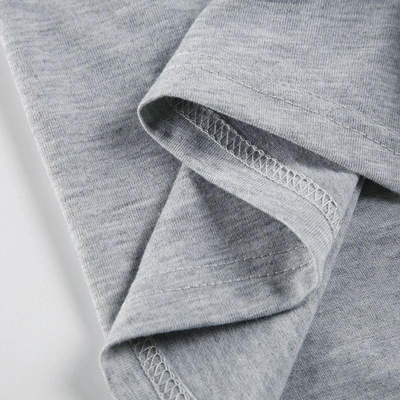 AIERTU  -  Casual Single-breasted Polo collar Loose Simple Long Sleeved Short Jumpsuits Street Gray Versatile Autumn Romper Clubwear Aiertu