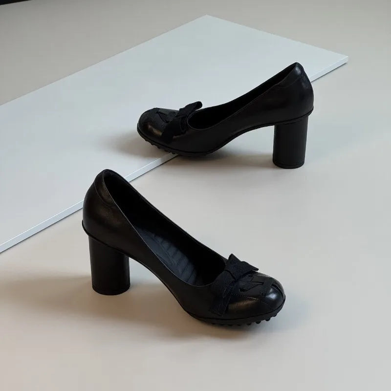 AIERTU  -  Retro Women's Mary Jane Shoes Fashion Round Head High Heels for Woman Exquisite Lolita Casual Shoes Designer Shoes Zapatos Mujer Aiertu