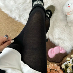 AIERTU  -  Y2K Autumn Thin Basic Tights Women's Pantyhose Elastic High Waist Stockings Body Shapeing Leggings Harajuku Streetwear Aiertu