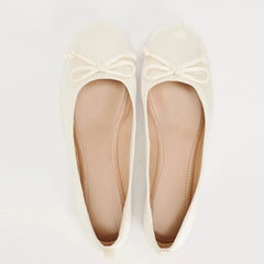 AIERTU  -  Satin Bow Wrinkles Round Toe Mary Jane Flats Low Heel Slip On Ballet Shoes Comfortable Dress Shoes for All-Year Daily Work Casua Aiertu