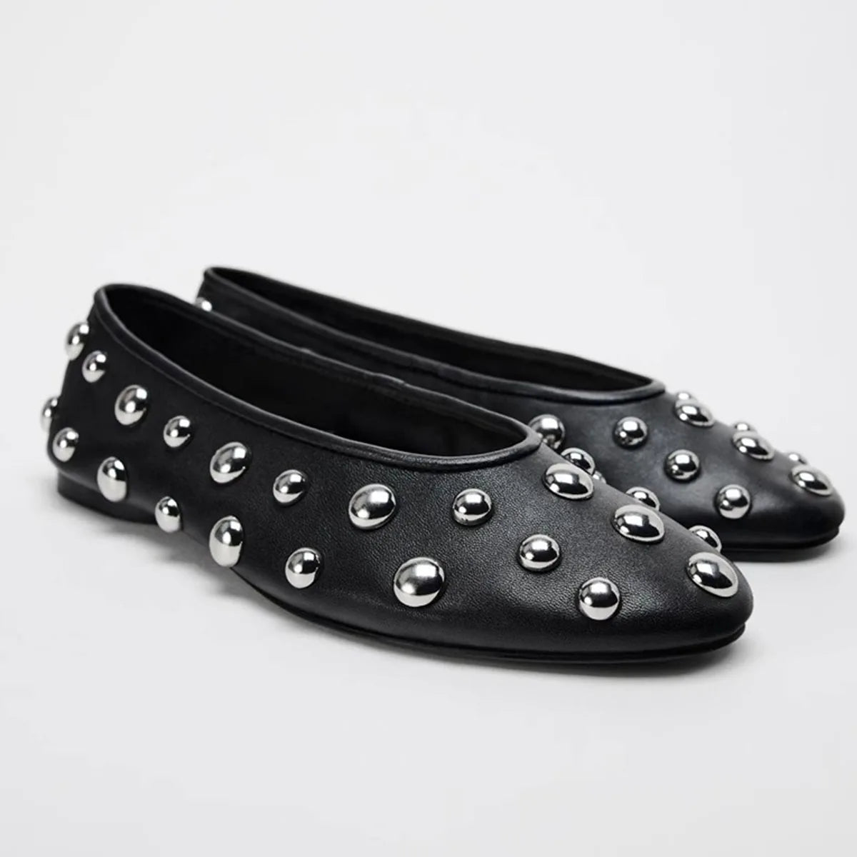 AIERTU  -  Red Round Toe Women's Mary Jane Flats Spring Cute Slip On Big Toe Ballet Flats Shoes Size 35-40 Aiertu