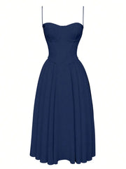 AIERTU  -  Ladies' summer solid color elegant sexy camisole dress with a three-dimensional cut that showcases a beautiful figure Aiertu