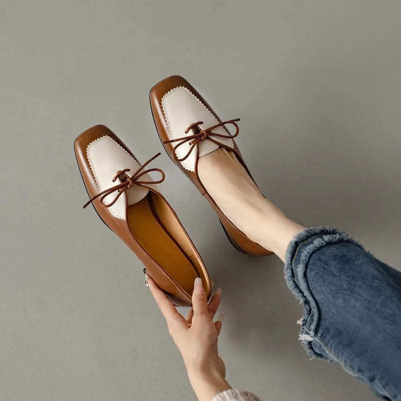 AIERTU  -  Classic Women's Shoes Retro Luxury Genuine Leather Loafers for Woman Exquisite Britain Casual Shoes Designer Shoes Zapatos Mujer Aiertu
