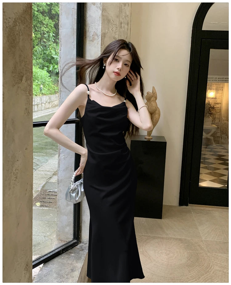Aiertu Sexy Summer Women Spaghetti Strap Bodycon Party Dress Sleeveless Casual Solid Chic Evening Club Birthday Vestidos Female Clothes Aiertu