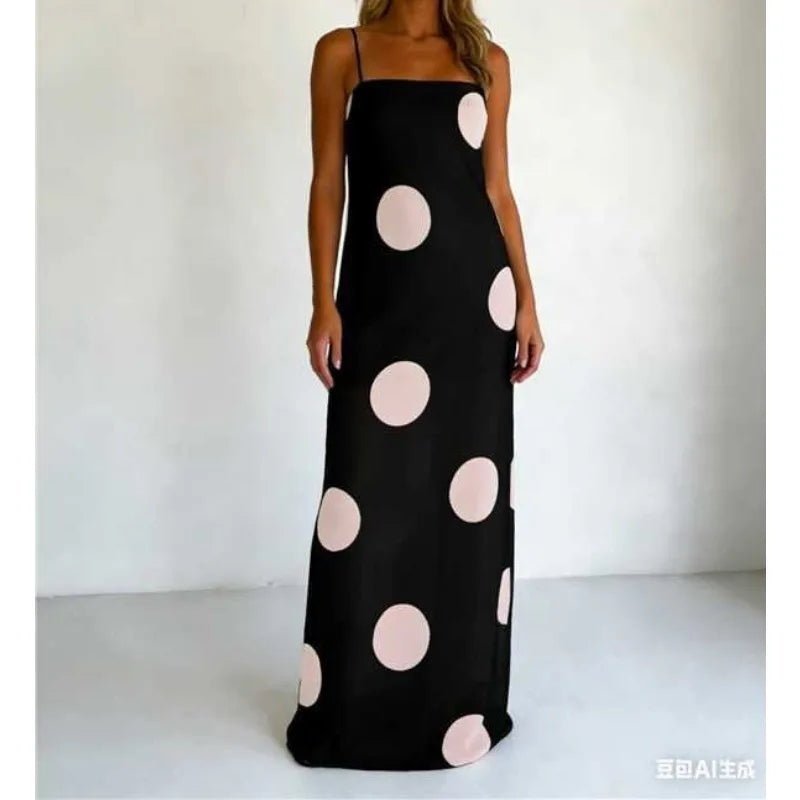 AIERTU  -  Summer New Women's Clothing Slim-fitting Suspender Dress Polka Dot Tube Top Temperament Fashion Perspective Dress Aiertu