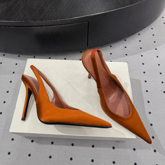 AIERTU  -  Fashion Summer New High Heels Women's Thin Heels Pointed Sexy Sandals Women's Empty Shoes Aiertu