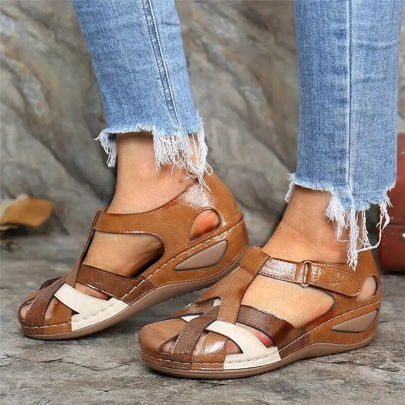 Aiertu Fashion Women Sandals Waterproo Sli on Round Female  Slippers Casual Comfortable Outdoor Fashion Sunmmer Plus Size Shoes Women Aiertu