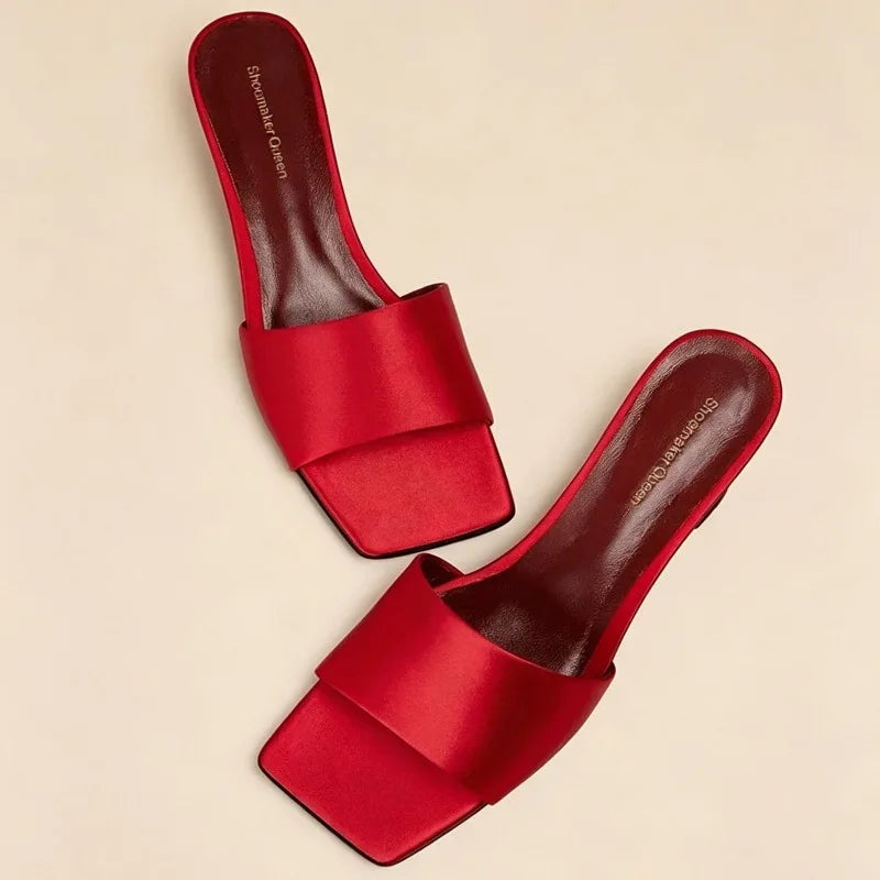 AIERTU  -  Women Sandals Exquisite French Style High Heeled Sandals for Woman Fashion Square Head Casual Shoes Designer Shoes Zapatos Mujer Aiertu