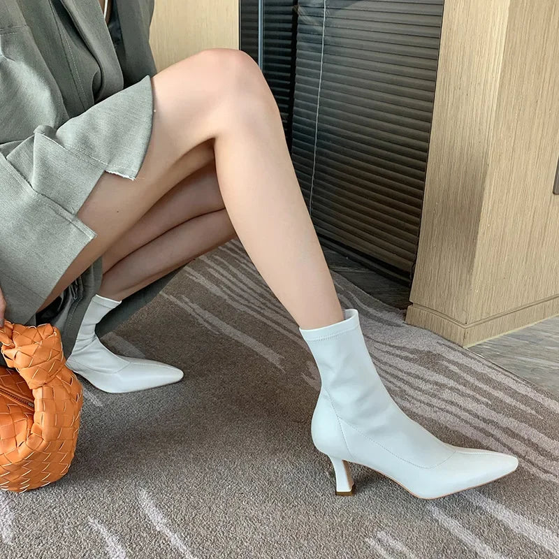 Winter Women Long Boots Fashion Thin Hig Heel Knee High Booties Ladies Black Brown Sexy Woman Knight Boats botas de mujer Aiertu
