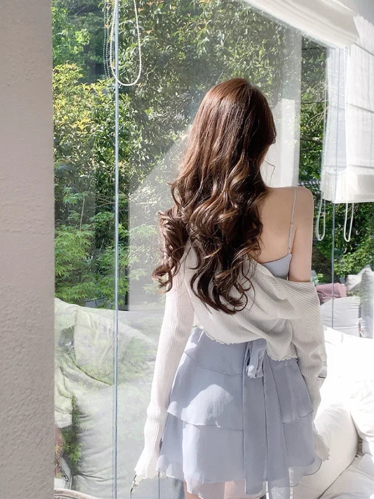Aiertu Summer Elegant Formal Mini Dress Women Basic Sleeveless Chiffon Strap Dress Female Y2k Short Party Dress Solid Korean Chic Aiertu