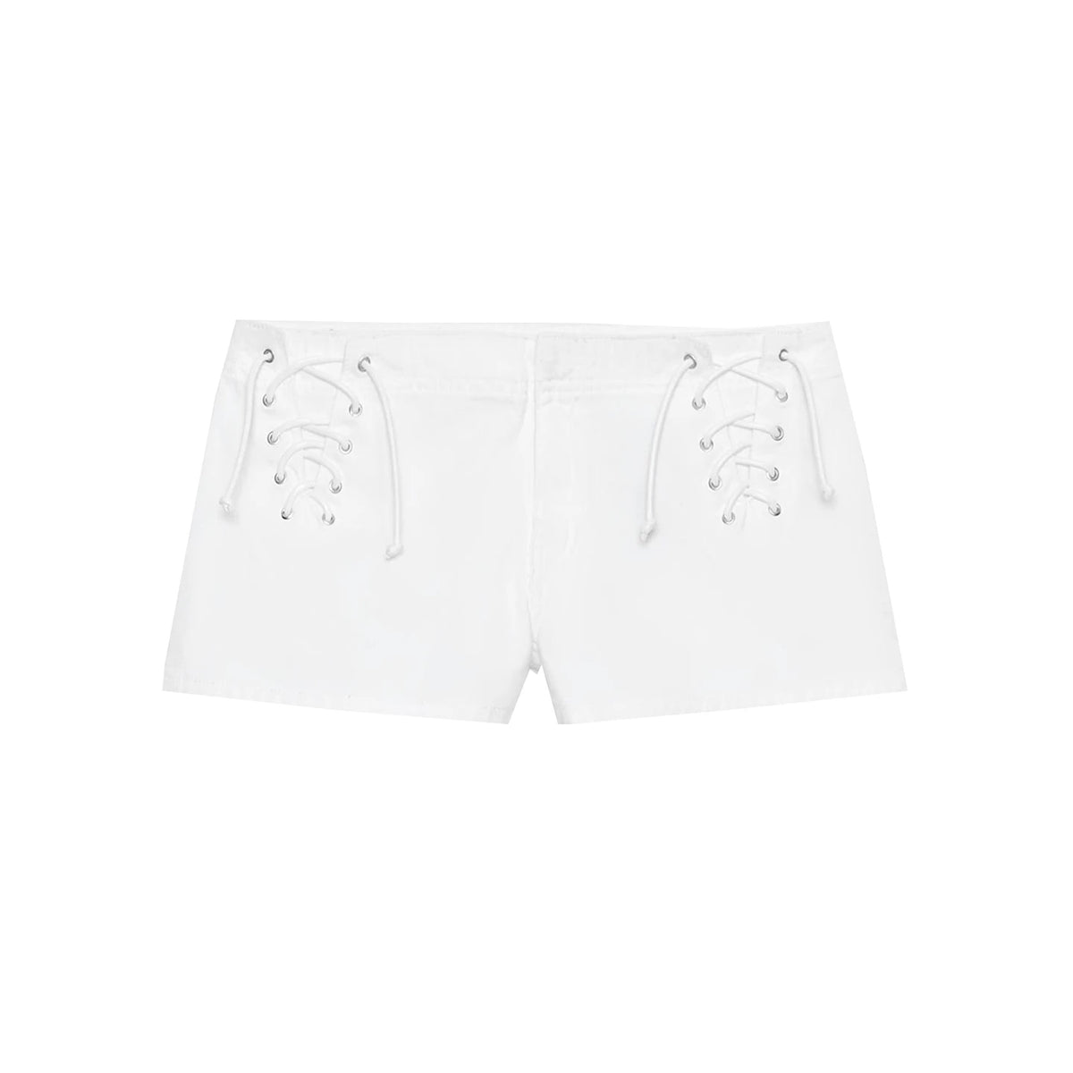 AIERTU  -  Fashionable Low Waist  Tie-Dye Jeans Shorts Women's Summer Personality Natural Waist Slim Fit Other Material Shorts