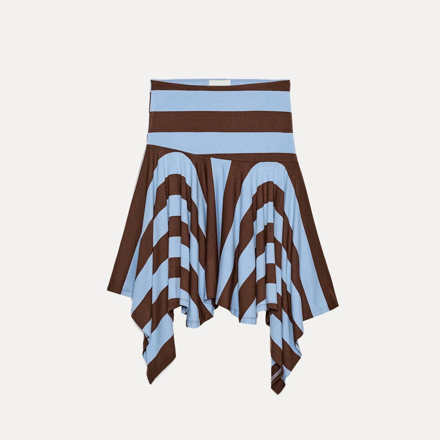 AIERTU  -  Fashionable Striped Asymmetric  Skirt for Women Low Waist Irregular Hemline Standard Fit Zadata Brand New Summer Aiertu