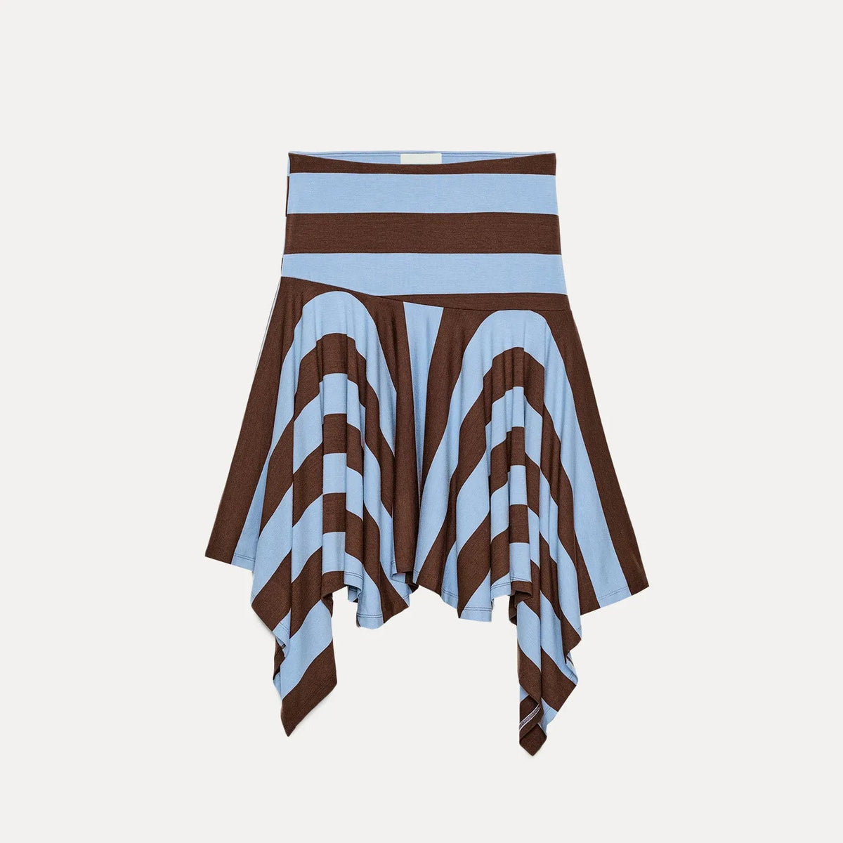 AIERTU  -  Fashionable Striped Asymmetric  Skirt for Women Low Waist Irregular Hemline Standard Fit Zadata Brand New Summer Aiertu