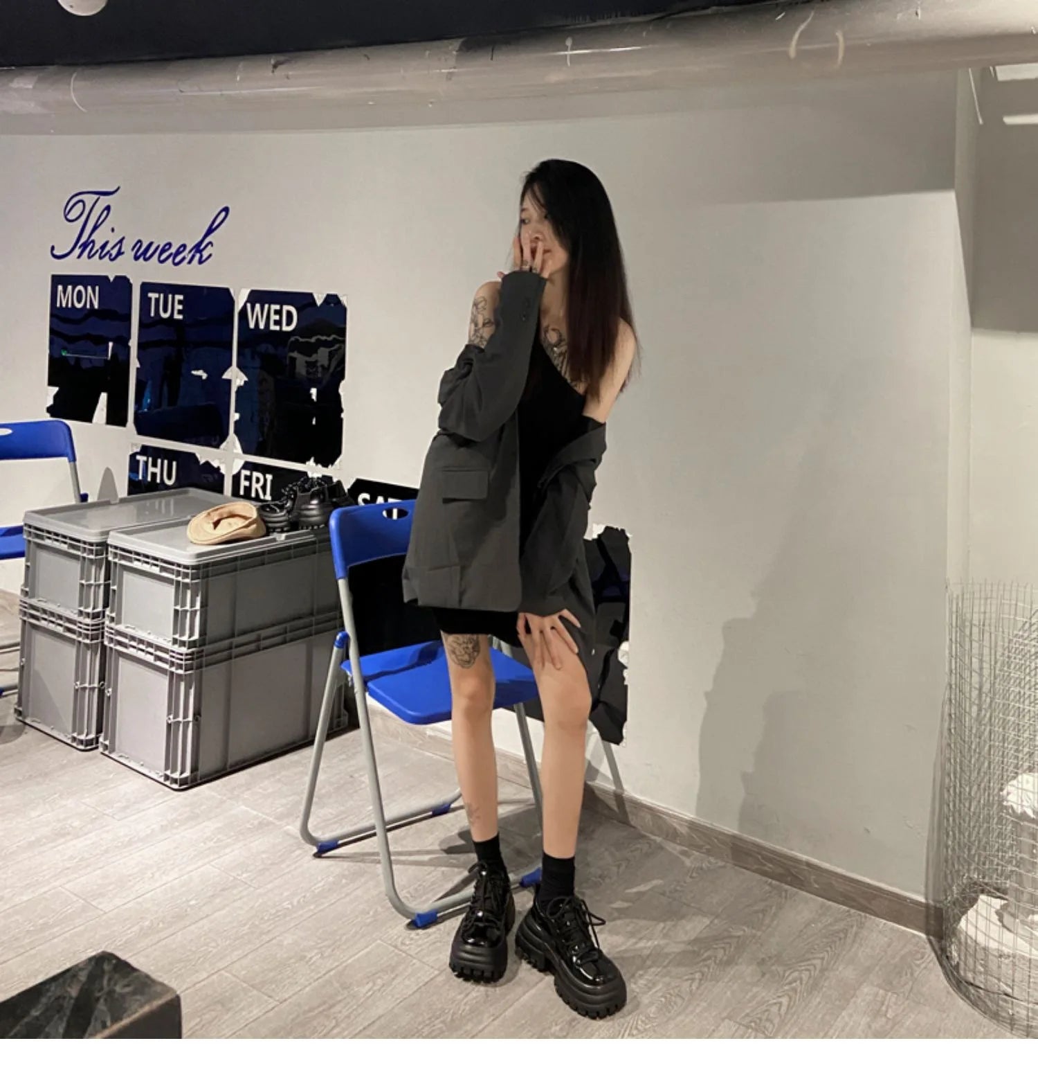 Aiertu Ladies British Casual Sport Leather Shoe Autumn New Big Head Muffin Small Leather Shoe Female Japanese College Style Single Shoe Aiertu