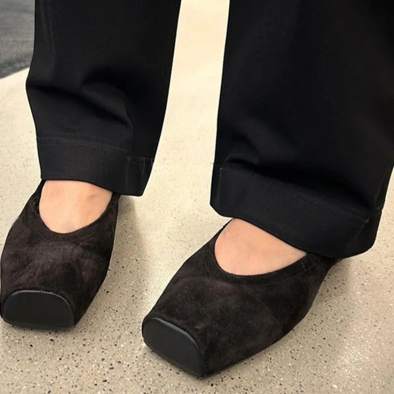 AIERTU  -  New Womens Mary Jane Shoes Exquisite Square Head Casual Shoes for Woman Fashion Ballet Flat Shoe Designer Shoes Zapatos De Mujer Aiertu
