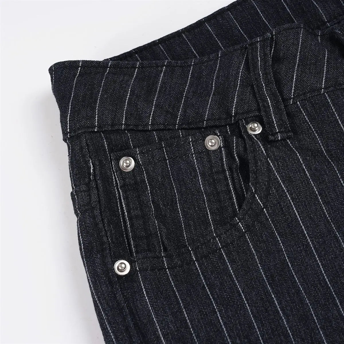 AIERTU  -  Low Waist Vintage Stripe Flare Jeans Women Casual Patterned Slimming Bell Bottom Trousers Faionable Cotton Stretch Denim Pants Aiertu