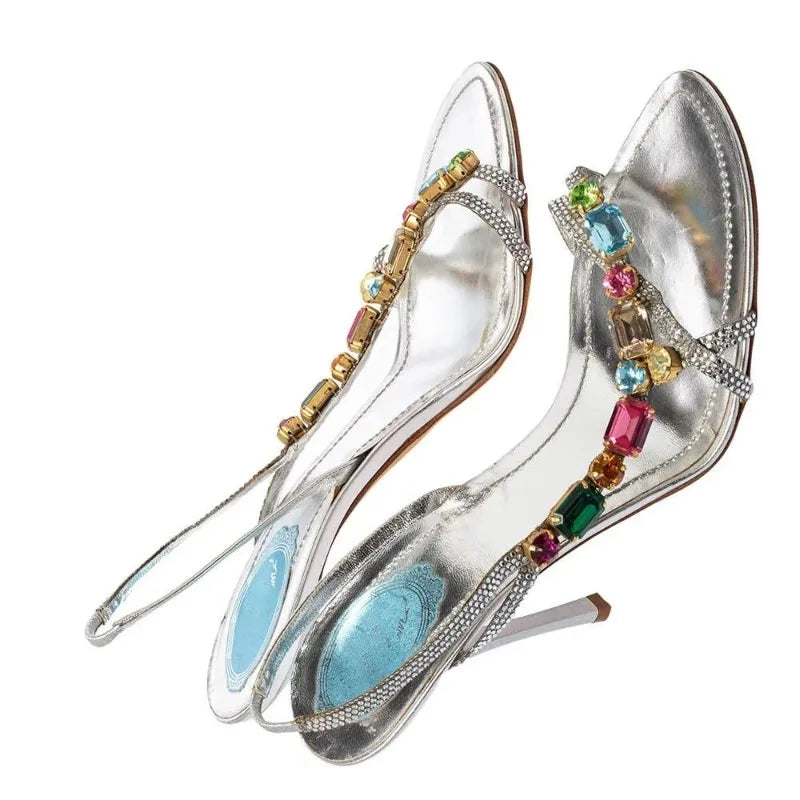 AIERTU  -  Luxury Womens Shoes Exquisite Rhinestone High Heeled Sandals for Woman Fashion Model Casual Shoes Designer Shoes Sandalias Mujer Aiertu