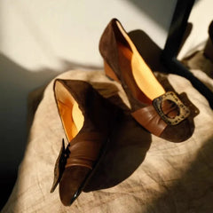 AIERTU  -  Retro Women's Mary Jane Shoes Exquisite French Style High Heels for Woman Elegant Casual Shoes Designer Shoes Zapatos De Mujer Aiertu