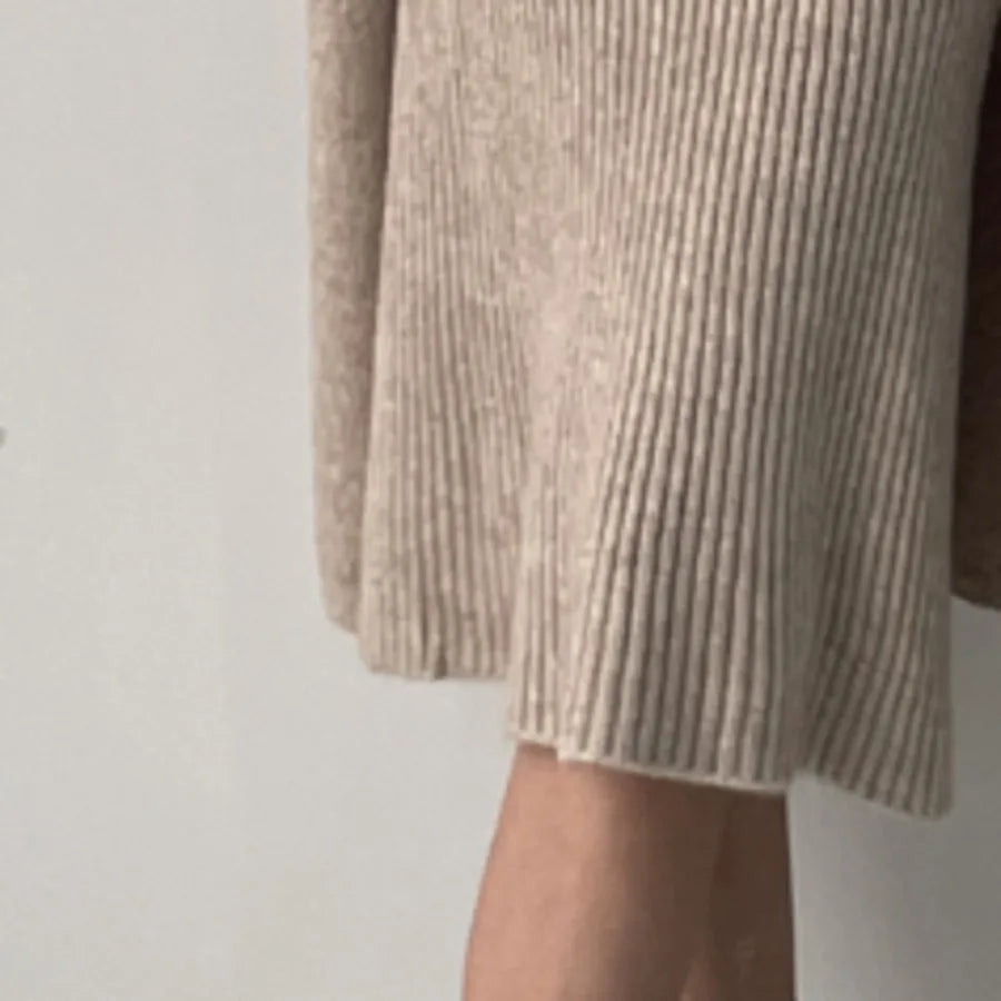 Fall Winter Warm Knitted Dresses 2 Pieces Set For Women Korean Casual V Neck Knit Sweater Dress+long Sleeve Solid Cardigans Suit Aiertu