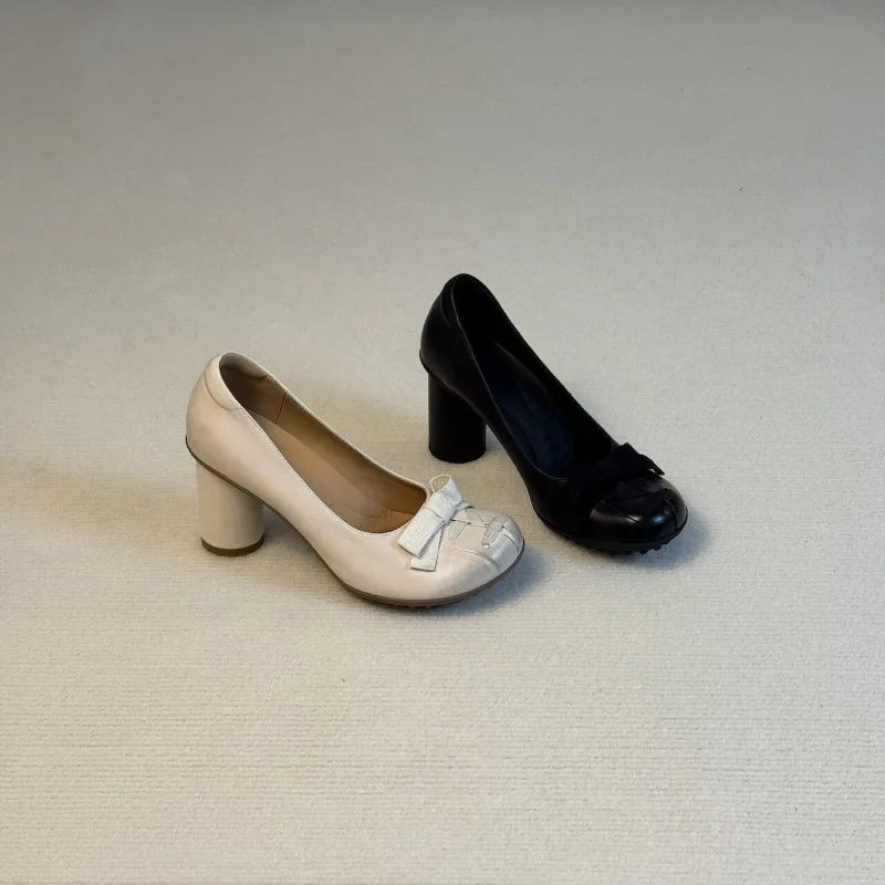 AIERTU  -  Retro Women's Mary Jane Shoes Fashion Round Head High Heels for Woman Exquisite Lolita Casual Shoes Designer Shoes Zapatos Mujer Aiertu