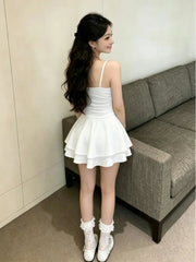AIERTU  -  Sexy Slimming Women's Dress New Arrival Dongda Gate Fashion Comfortable Bouffant Sleeveless Short High Waist Elegant Dress Aiertu