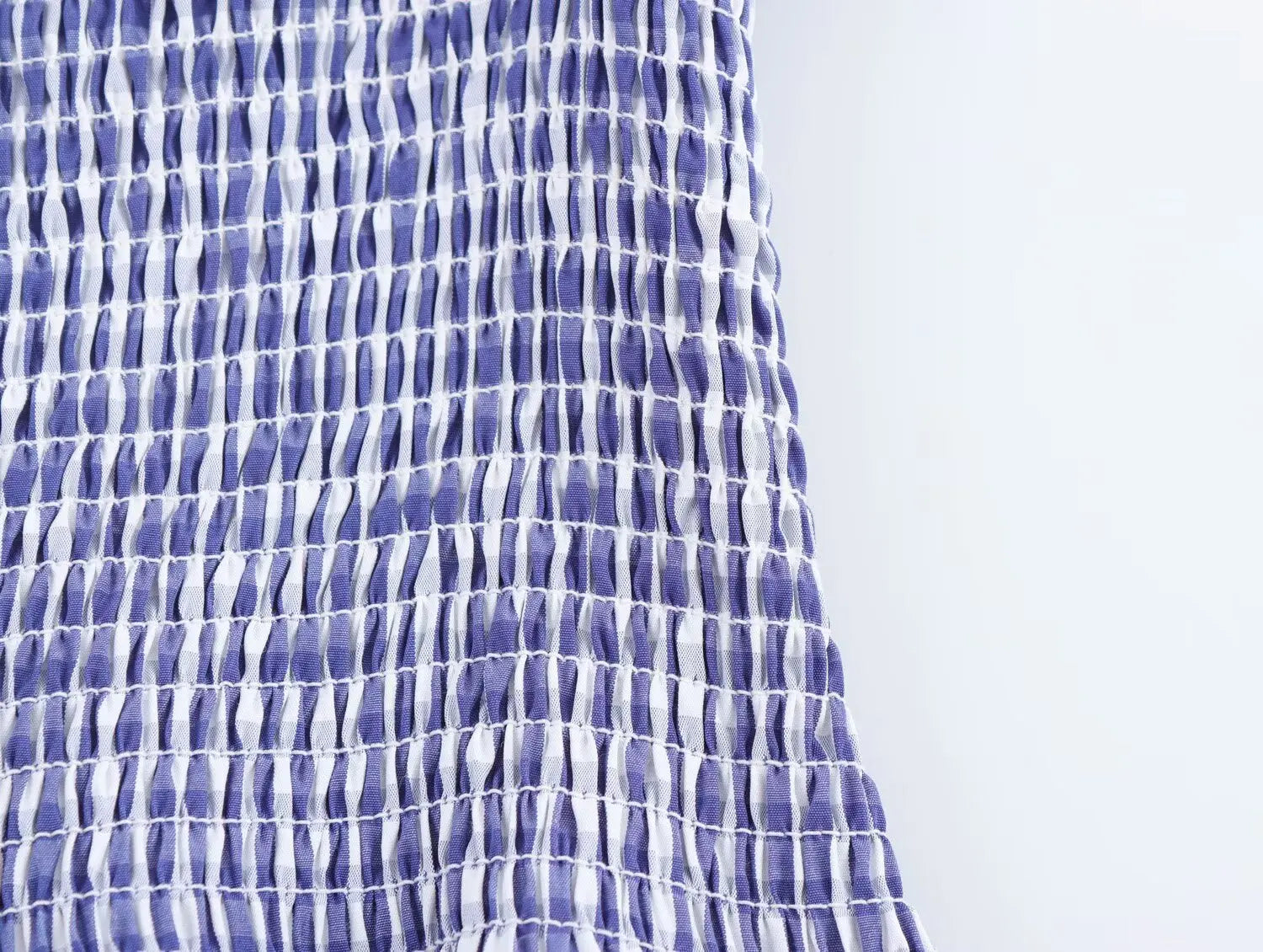 Aiertu  -  3 colors Retro French Style Bow Shoulder Gingham Plaid Sleeveless Tanks Top Women Summer Ruched Elastic Slim Waist Girl Crop Tee Aiertu