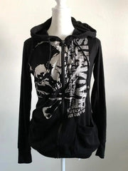 Aiertu  -  Y2K Harajuku Oversized Pattern Print Fashion Design Gothic Sports Hoodie Casual Loose Thick Jacket Harajuku Jacket Aiertu