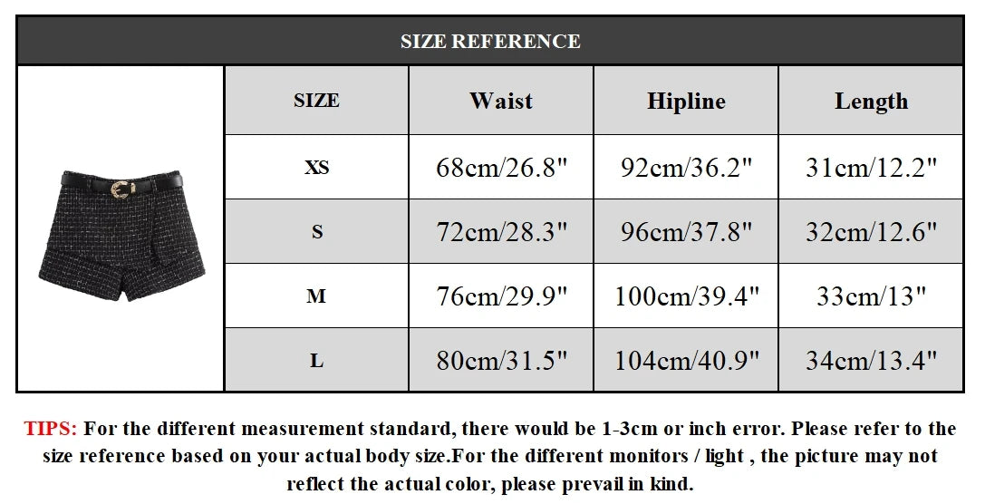 Aiertu  Women Fashion With Belt Texture Side Zipper Mini Skirts Shorts Vintage High Waist Female Chic Lady Shorts Aiertu