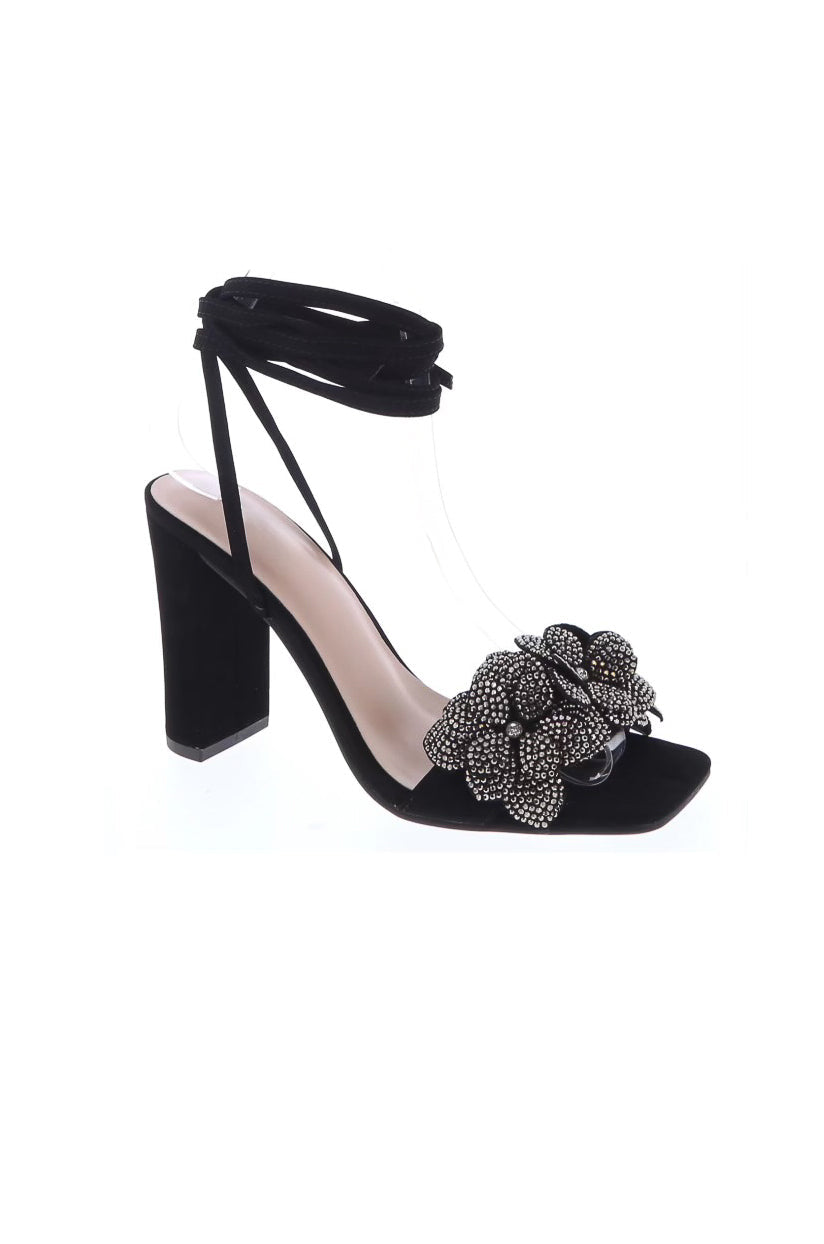 Aiertu  Embellished Rhinestones Single Sole Heels Aiertu