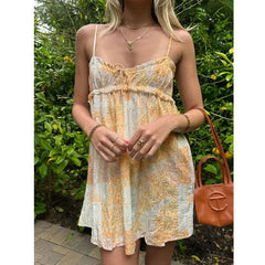Aiertu  Hollow Strap Casual Mini Dress shopify